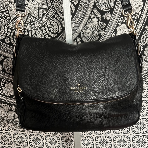 Kate Spade Cobble Hill Devin Black Pebbled Leather Crossbody Bag - Picture 1 of 13